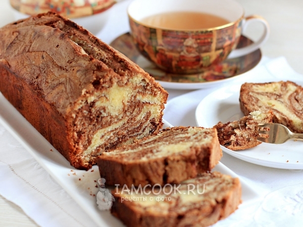 Мраморный кекс от Поля Бокюза, рецепт с фото