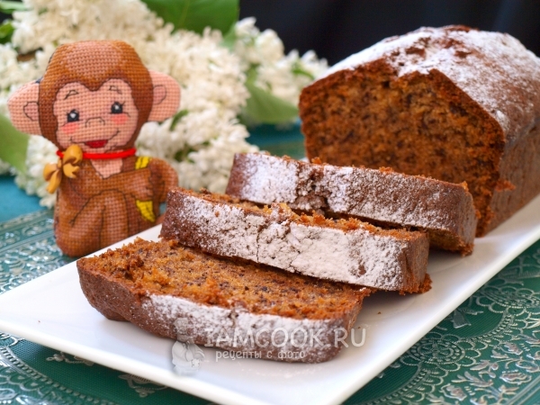 Банановый кекс в духовке, рецепт с фото