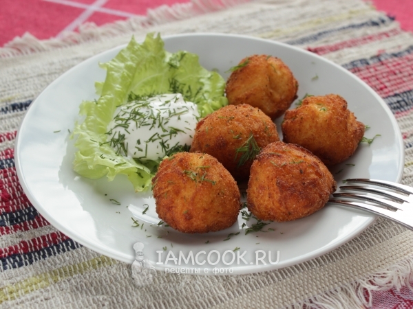 Картофельные крокеты с сыром, рецепт с фото