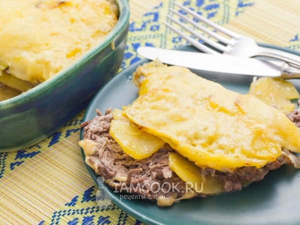 Мясо по-французски с фаршем, рецепт с фото