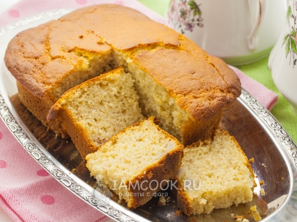 Банановый кекс на кефире, рецепт с фото