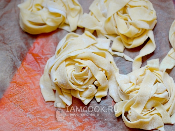 Лапша пшеничная домашняя, рецепт с фото