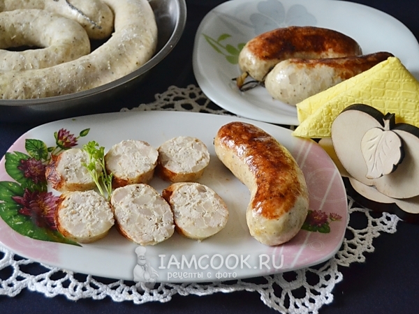 Колбаса из курицы в домашних условиях, рецепт с фото