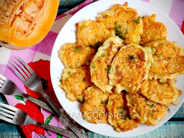 Драники из тыквы, рецепт с фото