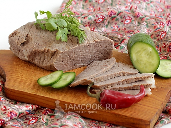 Отварная говядина, рецепт с фото