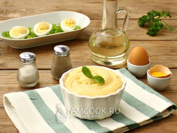 Домашний майонез с горчицей в блендере, рецепт с фото