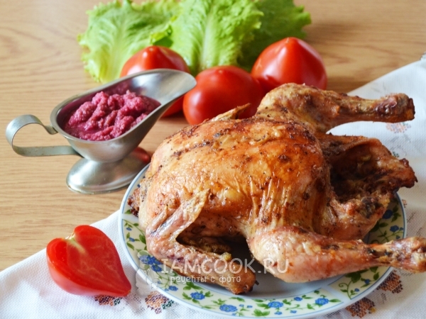 Курица в майонезе с чесноком в духовке, рецепт с фото