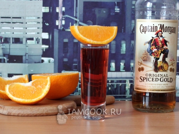 Коктейль с вишневым соком «Ромовый закат», рецепт с фото