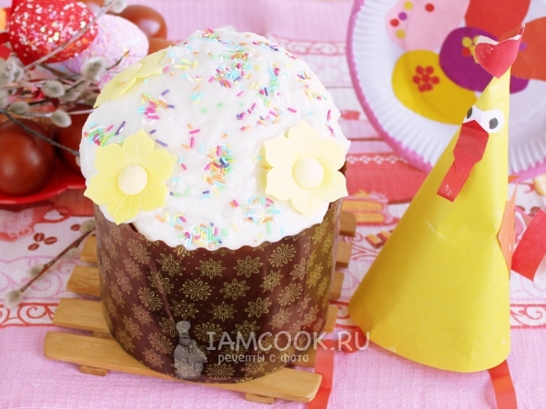 Пасхальный кулич на французском тесте, рецепт с фото