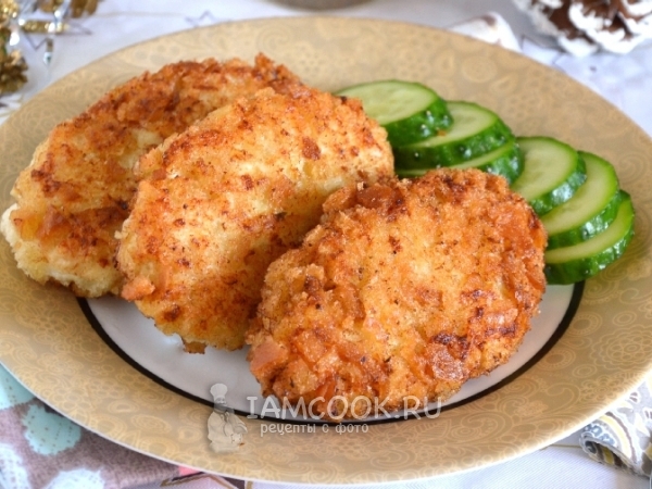 Классические пожарские котлеты со сливочным маслом, рецепт с фото