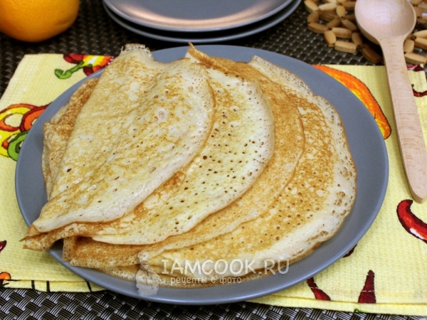 Блины на дрожжах, рецепт с фото