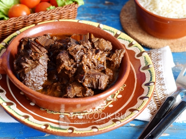 Говядина по-бургундски, рецепт с фото