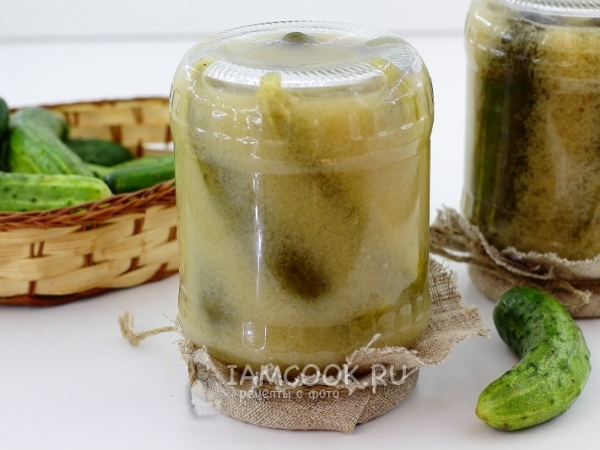 Огурцы в горчичной заливке на зиму, рецепт с фото
