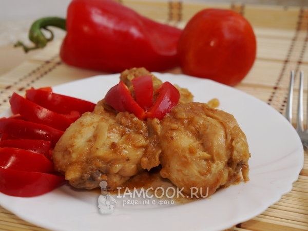 Курица в ряженке, рецепт с фото