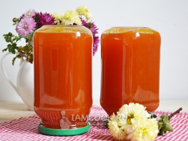 Яблочно-морковное пюре на зиму, рецепт с фото