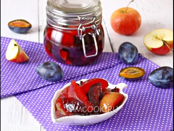 Варенье из яблок и слив на зиму, рецепт с фото