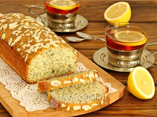 Лимонный кекс с маком, рецепт с фото