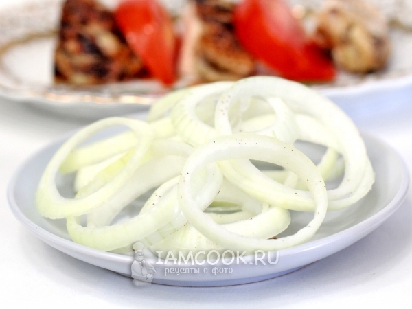 Маринованный лук для шашлыка, рецепт с фото