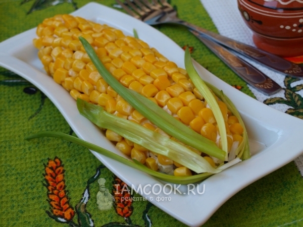 Салат «Кукуруза», рецепт с фото