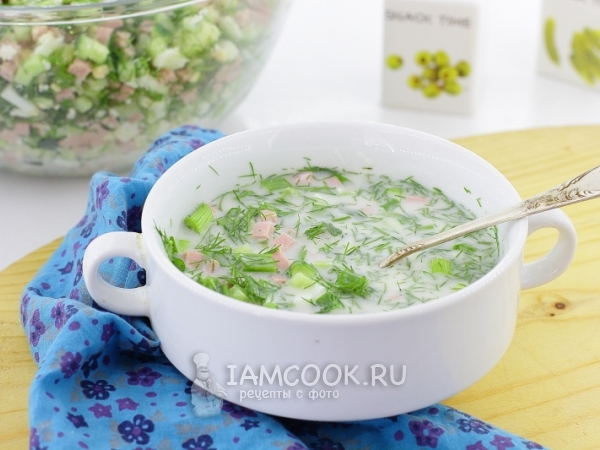 Окрошка на воде с уксусом, рецепт с фото