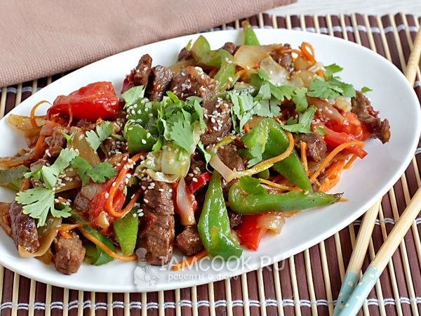 Мясо по-тайски, рецепт с фото