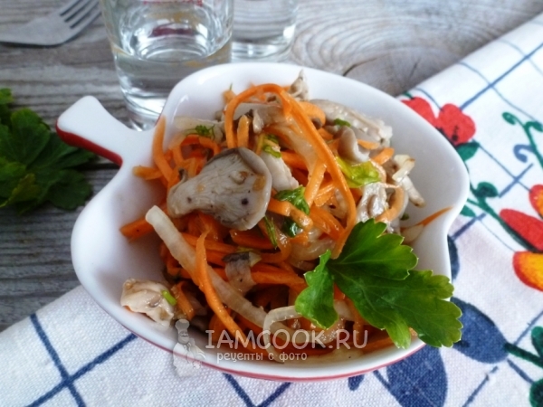 Вёшенки по-корейски, рецепт с фото