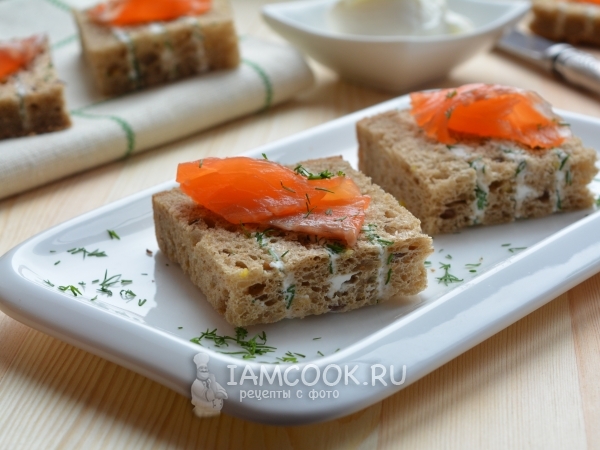 Полосатые бутерброды, рецепт с фото