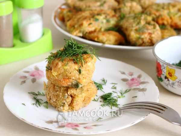 Постные котлеты из кабачков, рецепт с фото