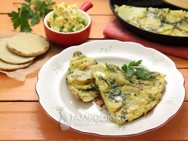 Картофельная тортилья, рецепт с фото