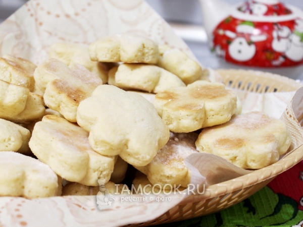 Печенье на сметане на скорую руку, рецепт с фото
