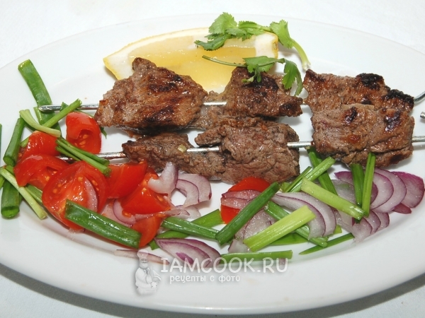 Домашний шашлык из говядины, рецепт с фото