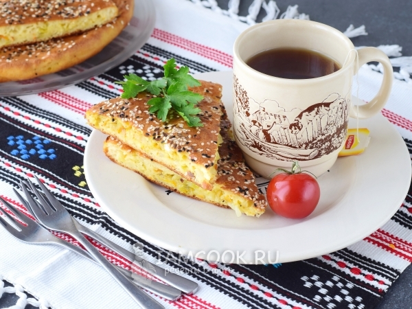 Ленивый пирог с капустой, рецепт с фото