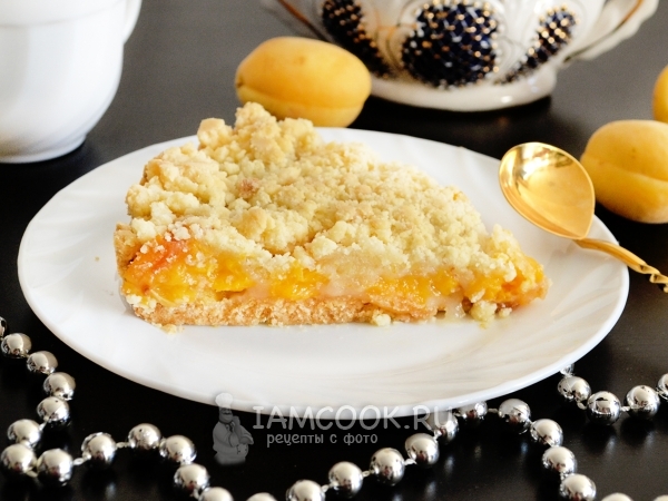 Пирог с абрикосами на скорую руку, рецепт с фото