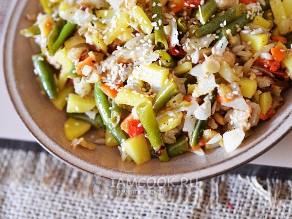 Рагу с кунжутной пастой, рецепт с фото