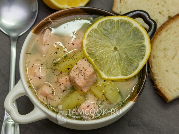 Уха из красной рыбы, рецепт с фото