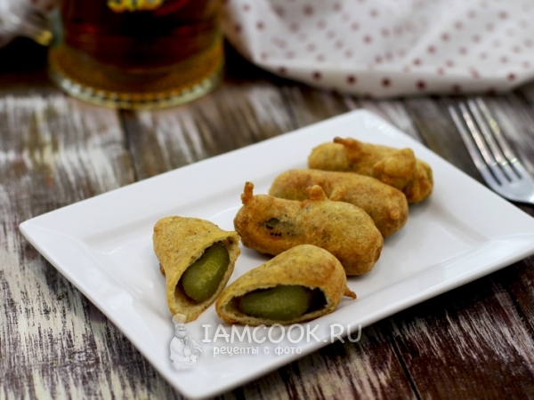 Жареные соленые огурцы, рецепт с фото