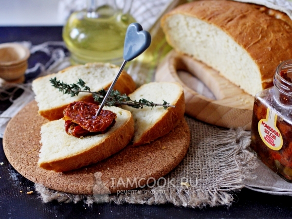 Хлеб на оливковом масле, рецепт с фото