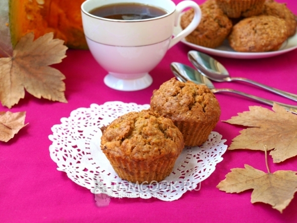 Тыквенно-шоколадные кексы, рецепт с фото