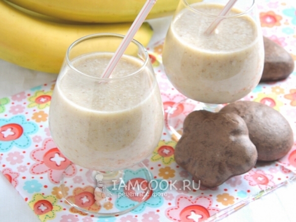 Банановый смузи, рецепт с фото