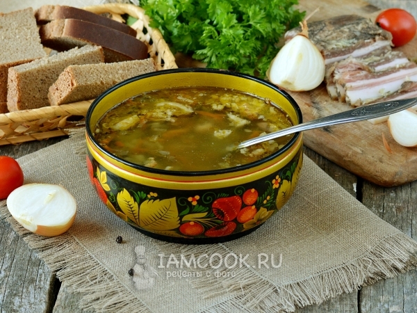 Зелёные щи из кисленицы, рецепт с фото