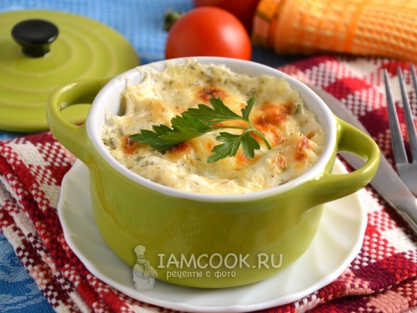 Вареники с картофелем, запеченные под сырной корочкой, рецепт с фото