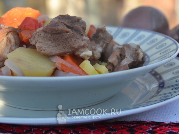 Хашлама на костре, рецепт с фото