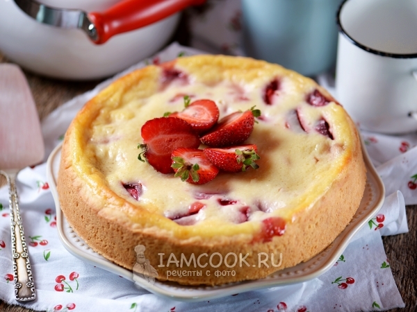 Цветаевский пирог с клубникой, рецепт с фото