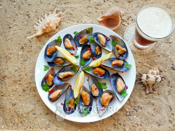 Запечённые мидии, рецепт с фото