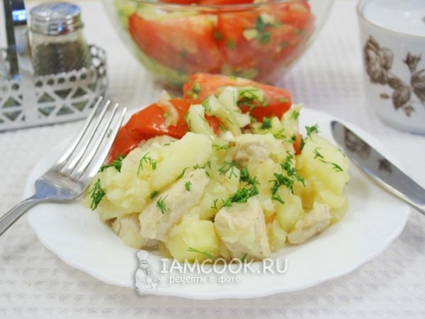 Курица с картошкой в мультиварке, рецепт с фото