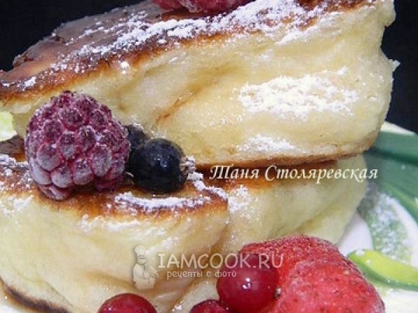 Бабушкины оладьи на дрожжах, рецепт с фото