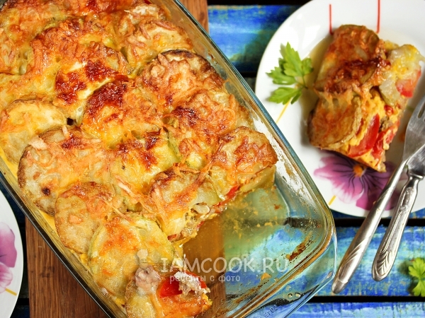 Запеканка из кабачков с фаршем, рецепт с фото