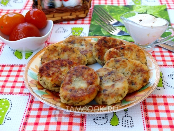 Картофельные котлеты с грибами, рецепт с фото