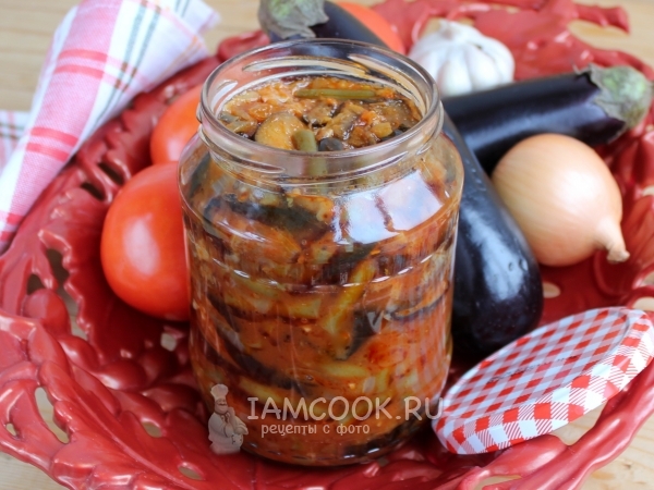 Баклажаны с фасолью на зиму, рецепт с фото