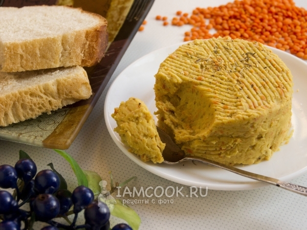 Чечевичный паштет с морковью, рецепт с фото